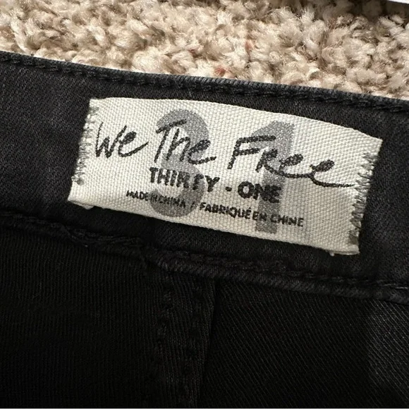 We the‎ Free People Just Float On Flare Denim Jeans Black Boho Wide Leg, Size 31 - Picture 8 of 13